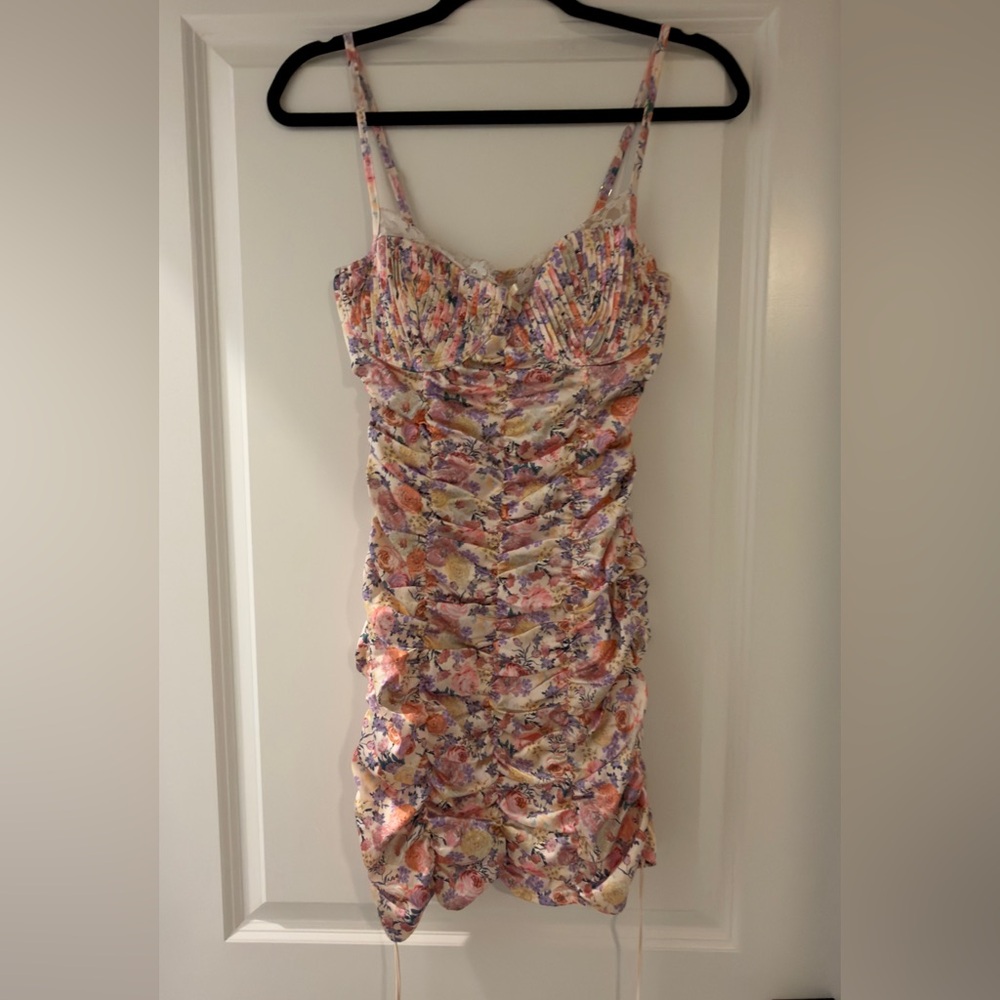 For Love And Lemons Multicolor Floral Mini Dress